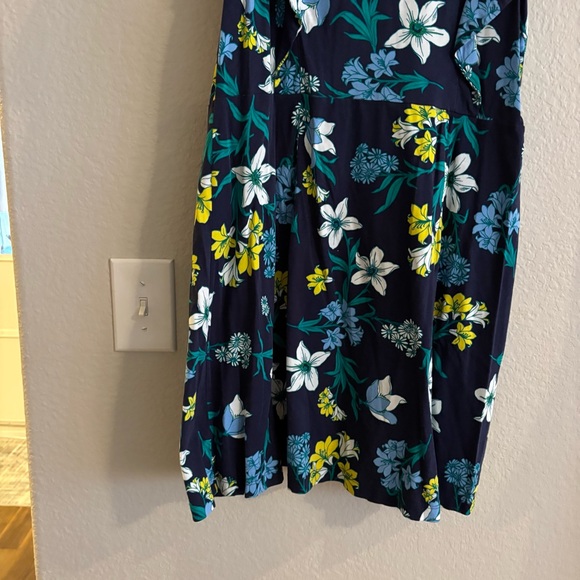 Draper James Navy Dress with Floral Accents - Picture 5 of 7
